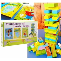 İki Oyun Bir Arada Jenga Ve 3 Puzzle