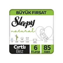 Sleepy Natural Bebek Bezi 6 Numara XLarge Büyük Fırsat Paketi 85 Adet 5'li