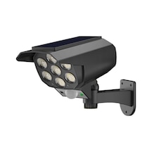 77 Led Sahte Kamera Güneş Enerjili Bahçe Aydınlatması Siyah Kasa