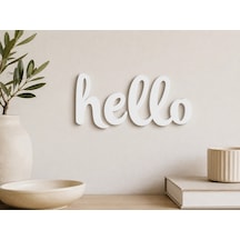 Hello Yazılı 3 Mm Mdf Duvar Dekoru 20x10 Cm