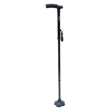 Gb802 Kifidis Katlanır Dörtlü Lastikli Baston Siyah / Black - Zum130800001