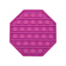 Pop It Sekizgen Tek Renk Özel Pop Duyusal Oyuncak Zihinsel Stres Popit Sekizgen Pembe W1018