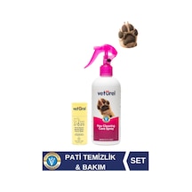 Pati Balm %100 Doğal Kedi Köpek Nemlendirici 40gr + Pati Temizleme Spreyi Koku Ve Kir Giderici 300ml