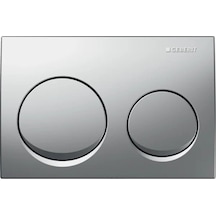 Geberit Kumanda Kapağı Alpha20 - Çift Basmalı - Mat Krom Mat Krom
