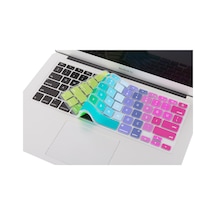 Apple Uyumlu MacBook Air Pro Klavye Koruyucu 13-15-17Inc İngilizcetürkçe Ustip Yeşil Pembe