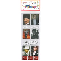 Ticon Sticker Renk Atatürk Figürlü