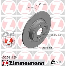 Zımmermann Fren Dıskı Arka Land Rover Dıscovery Sport L550 . Jaguar E-pace X540 Xe X760 Xf X260 450.5211.20 Lr061388 J9c1168