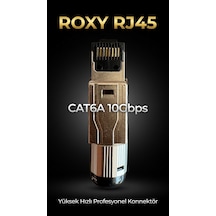 Roxy Rj45 Cat6a Profesyonel Konnektör Yüksek Hızlı Metal Kasa