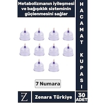 Yüksek Kaliteli  Etkili Vakumlu Hacamat Kupası 7 Numara 30 Adet