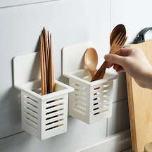 Geeroyoo Duvar Montajlı Mutfak Aletleri Organizatörü - Pratik Ve Şık Çözüm Beyaz