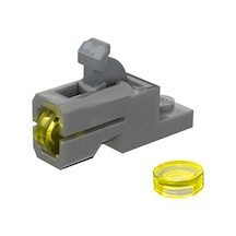 Minifigür Silahları: Star Wars Mermi Fırlatıcı, Patlatıcı, Ateşleyici Şeffaf Sarı Mini Moc