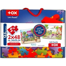 Tox Oyun Parkı 5+ Keçe Yapboz 5 Yaş Puzzle T040