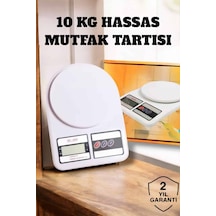 Net Lcd Ekran Ve Otomatik Kapanma Özelliği İle Uzun Ömürlü Dijital Mutfak Tartısı - Lisinya Beyaz