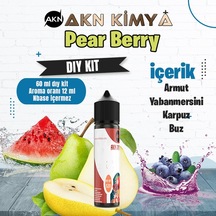 Pear Berry Dıy Kit Armut Yabanmersini Karpuz Buz Gıda Aroması %20 Oranda Aroma İçerir Hazır Değildir 60 Ml