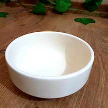 Seramik Kase Krem Rengi Çok Amaçlı Kap Çap 12 Cm Hacim 236 Ml