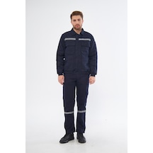 İş Takımı 7/7 Gabardin %100 Pamuk Kapitoneli Reflektörlü