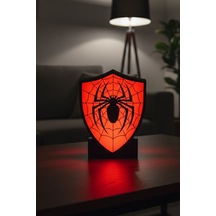 Spider-man Tasarımlı Dekoratif Aydınlatma Led Çok Renkli