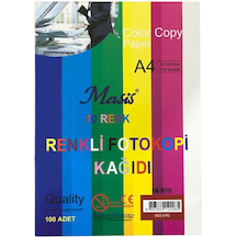 Masis 10 Renk Renkli Fotokopi Kağıdı