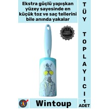 Tüytoplayıcı Temizlik Aparatı Ergonomik Saplı Evcil Hayvan Kedi Köpek Kıyafet Tüy Toplama Rulosu