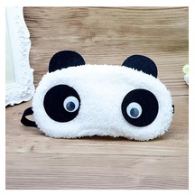 Peluş Panda Figürlü Oynar Gözlü Uyku Göz Bandı