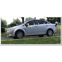 Fiat Linea Krom Cam Çıtası 2006-2018 8 Parça Paslanmaz Çelik