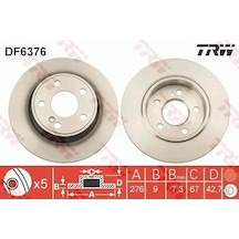 Mercedes Cla 180d Arka Fren Diski 2014-2018 Trw Df6376 2adettir