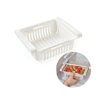 Buzdolabı İçi Geçmeli Düzenleyici Raf - Pratik Organizer Buzdolabı Çekmecesi