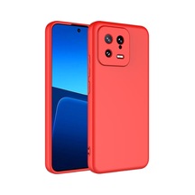 Xiaomi Mi 13 Kılıf Zore Mara Lansman Kapak-kırmızı