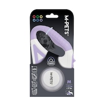M-pets Flash Ledli Otomatik Gezdirme Şerit 5mt/purple Çok Renkli