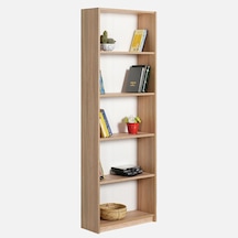 Mobilya Sepeti Ms 115 Mdf 5 Raflı Kitaplık Ceviz