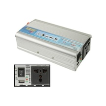 Sones Usb Bağlantı Noktalı 500w Dc 12v - Ac 220v Araç Güç Çeviricisi Gümüş