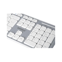 Km-6063 Beyaz/gri Kablosuz Q Multimedia Klavye + Mouse Set Diğer