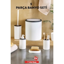 Decorev Banyo Seti Dc-6761 Fyd 5 Parça Antrasit Antrasit