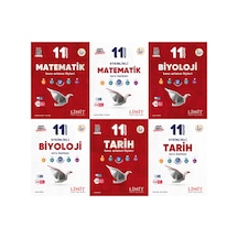 Limit 2027 11. Sınıf Matematik + Biyoloji + Tarih Konu Anlatım Föyleri + Soru Bankası Seti 6 Kitap Maarif Model