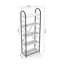 Metal Kitaplık Atlantik Çam 180 Cm