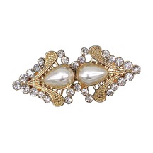 Homyl Kazak Şal Ördek Ağız Klipsi Hırka Yaka Ceketler Altın