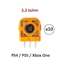10 Adet Ps4 Ps5 Xbox One 2.3k Mikro Direnç Potans Switch Turuncu