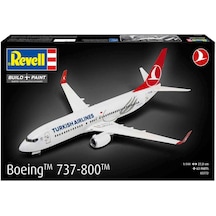 Revell Turkish Airlines Boeing 737-800 Plastik Uçak Maket Kiti 1:144 Ölçek 63 Parça