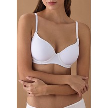 Intense 1050 Big Size B-c-d Ultra Soft Cup Sütyen - Beyaz