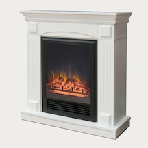 Elektrikli Şömine 1800W Dekoratif Şömine Beyaz N11.151