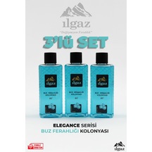 Ilgaz Buz Ferahlığı Kolonyası 3'lü Set 80 Derece 400 Ml Elegance Series