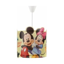 Disney Lisanslı Mickey Ve Minnie Mouse Sarkıt Tavan Lambası -mickey Minnie Avize - Çocuk Oda Avizesi Çok Renkli