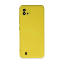 Realme C11 2021 Uyumlu Kılıf Nano İçi Kadife Silikon - Sarı