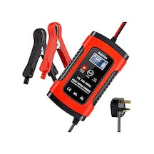 Buddygo Fbc12050 Tam Otomatik Akü Şarj Cihazı 5a 12v Araç Akü Şarj Cihazı Ve Bakım Cihazı - İngiltere Prizi Kırmızı