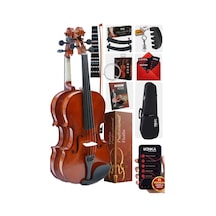 Midex CVL-743-TYS Profesyonel 3/4 Çocuk Kemanı Seti 10-13 Yaş (Yastık Tel Çanta Yay Susturucu Reçine)