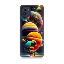 Samsung Galaxy A03 Uyumlu Gezegenler Ve Büyük Patlama Desenli Silikon Kılıf