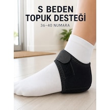 Topuk Koruyucu Destek Çorabı S Beden 36-40 Numara Cırtlı Esnek Tasarım Sarı