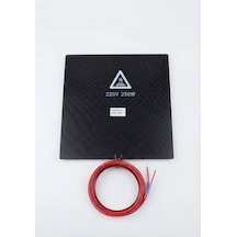 200x200 Mm 220v 250w Silikon Sıcak Yatak 3d Yazıcı Isıtıcı Mat