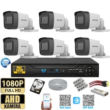 Hikvision 2 Mp 6 Kameralı Tak Çalıştır Hazır Kamera Seti