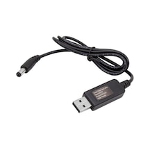 Powermaster 5V-12V Usb To Dc 5.5X2.5Mm Kablo 12V 1A